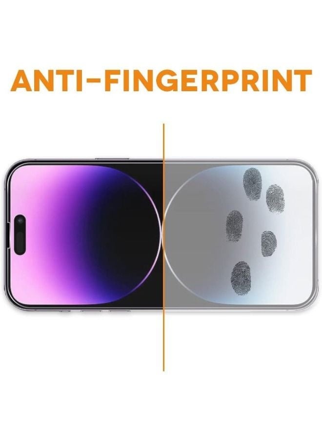 مستقبل نوفا لهاتف Apple iPhone 15 Pro Max، قطعة واحدة من واقي الشاشة الزجاجي المقوى ومجموعة واحدة من واقي عدسة الكاميرا، طبقة زجاجية عالية الدقة صلابة 9H مقاومة للخدش خالية من الفقاعات (معلبة، تتضمن أداة المحاذاة - Image 5