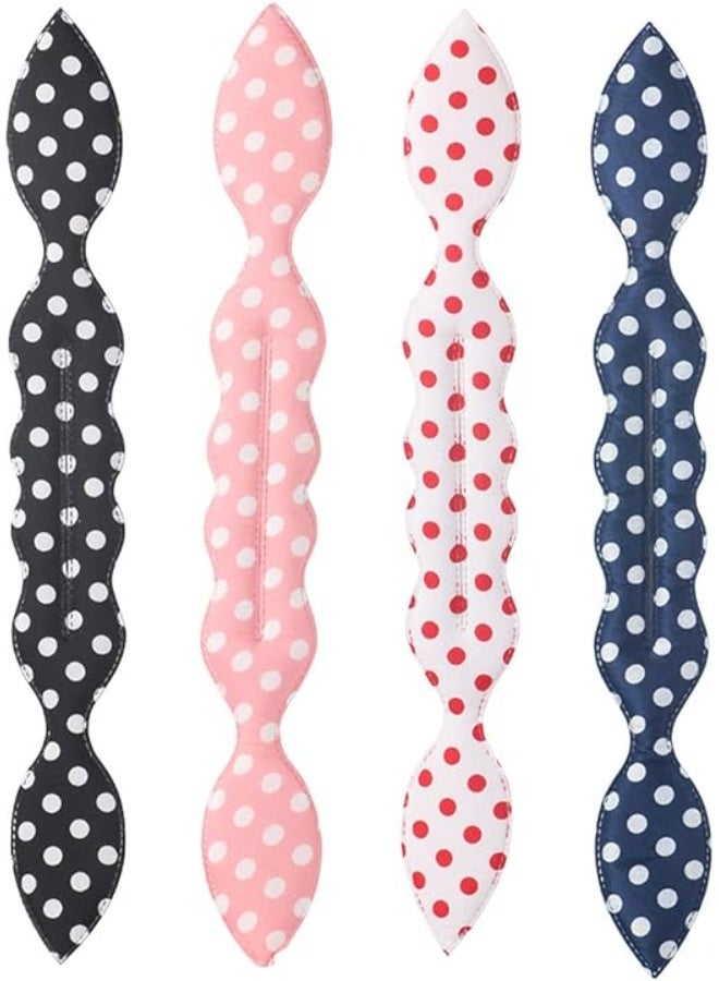 Hair Bun Maker, Ponytail Twist Tool Set, Lazy Curl Accessory, Quick Styling Tool, Multi-Color Dot Bun Sponge Donut Holder, Flexible Curl Accessory for Ladies and Girls Hairstyles, Set of 4 - Image 1
