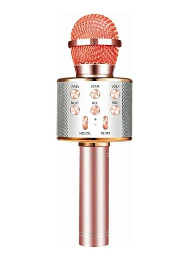 ELTRAZONE 4 in 1 Karaoke Wireless Microphone with LED Lights, Portable Microphone for Kids, Great Gifts Toys for Kids, Girls, Boys and Adults - Image 1