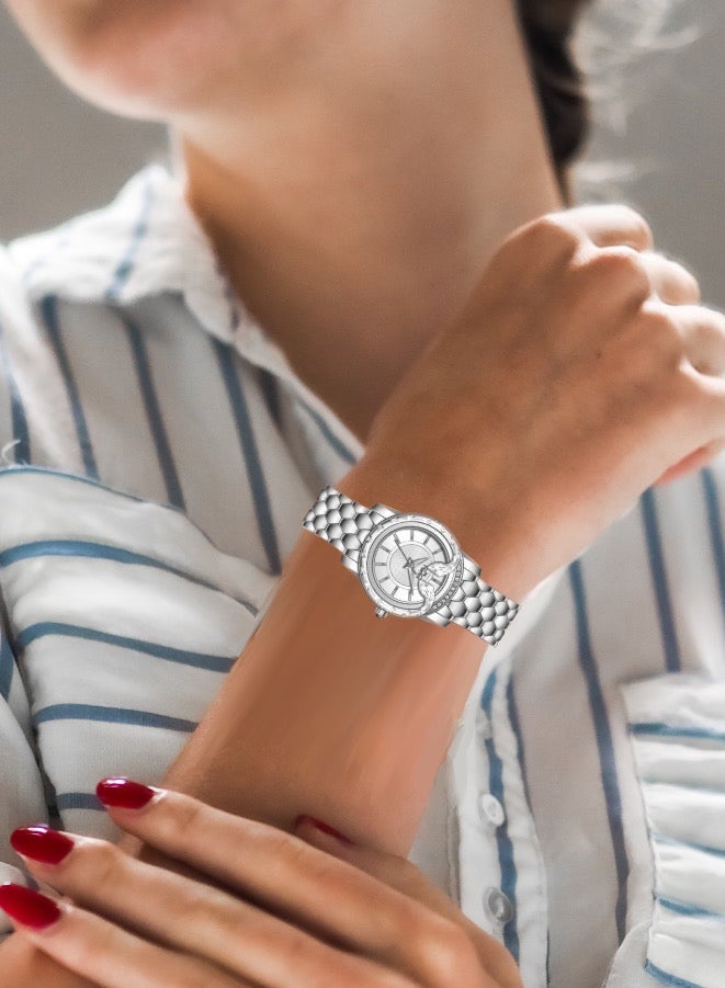 MARTINI Round Snake Silver Dial Analog Watch - Image 2