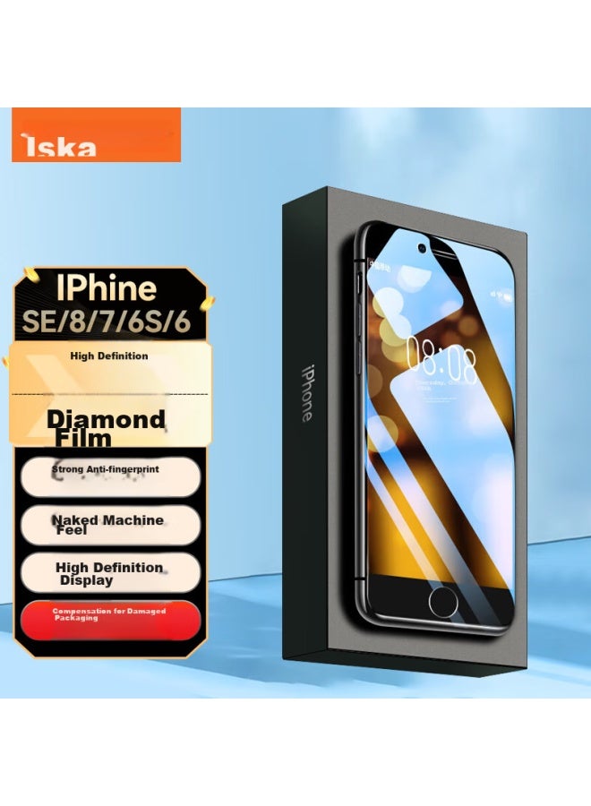 ISKA Yisika Tempered Glass Screen Protector For Apple Se2/3, Iphone8/7/6s/6, High-definition Non-full Screen Glass Protective Film, Anti-fingerprint Jm124 - Image 1