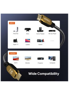 موسل Mowsil كابل HDMI 8K 60Hz 2.1 بطول 2 متر  - Image 2