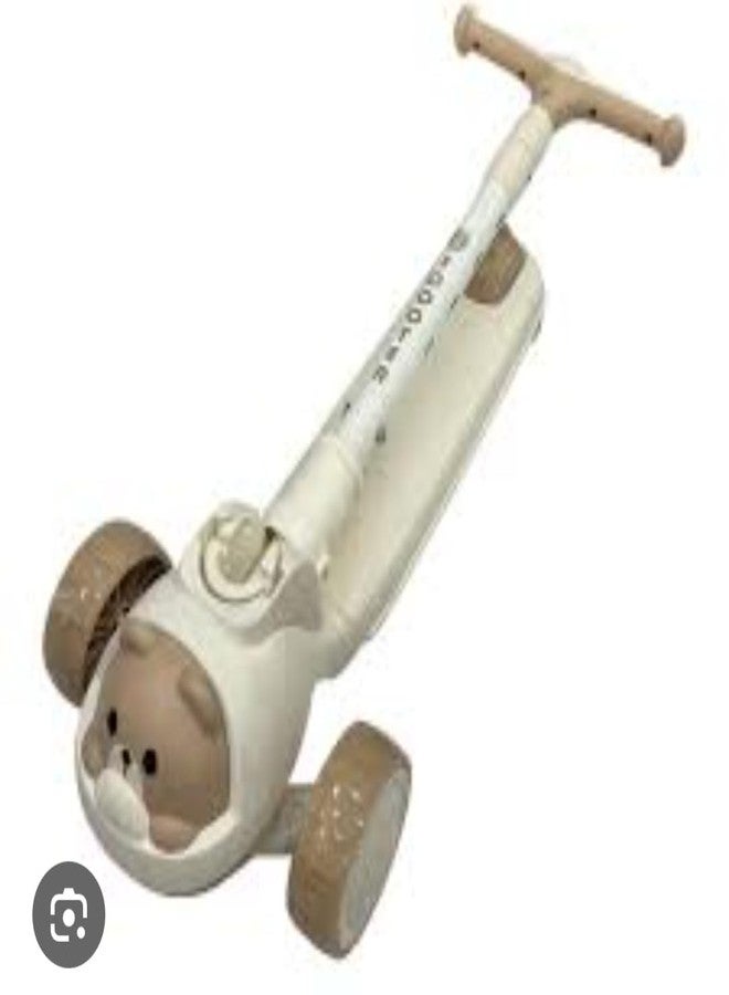 LANKESH ENTERPRISE سكوتر LANKESH ENTERPRISE Road Runner Kick Scooter للأطفال من سن 3 إلى 14 سنة، للأولاد والبنات، مزود بثلاث عجلات وأضواء LED، ومقود قابل للتعديل، وتصميم قابل للطي، ونظام توجيه بالانحناء (قدمين). - Image 2