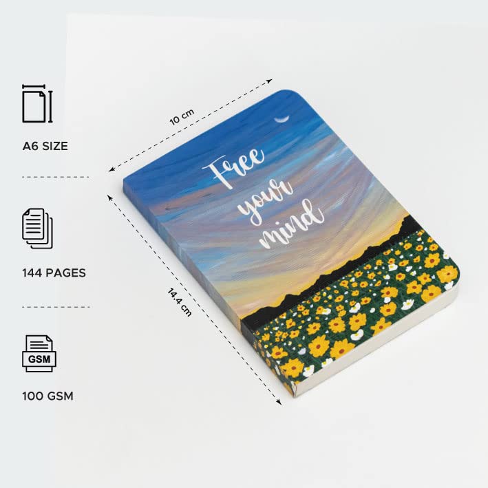 FACTOR NOTES دفتر A6: مخطط | 90 جرام لكل متر مربع | 160 صفحة (حرر عقلك) - Image 2