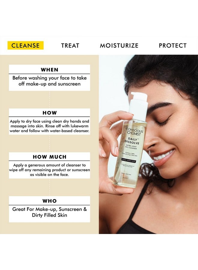 كيميائي واعي منظف الوجه بالزيت الخفيف للغاية (100 مل) بالزيتون | يزيل المكياج والشوائب للحصول على بشرة ناعمة ومتوهجة | زيوت طبيعية 100% | القسوة المجانية - Image 3