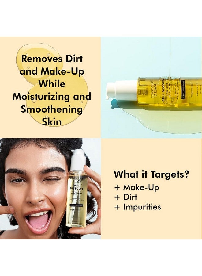 كيميائي واعي منظف الوجه بالزيت الخفيف للغاية (100 مل) بالزيتون | يزيل المكياج والشوائب للحصول على بشرة ناعمة ومتوهجة | زيوت طبيعية 100% | القسوة المجانية - Image 5