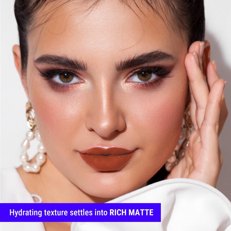 Blue Heaven Blue Heaven Ultimatte NonTransfer lipstick for womenEnriched with Shea Butter Vitamin E Matte Finish Smudge Proof Waterproof Long Lasting Lipstick Upto 12Hrs 22g 01 Red - Image 4