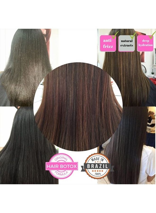 KERAZON - Intensive Brazilian Hair Botox Treatment For All Hair Types, Thermal Activated Hair Mask with Stronger and Long Lasting Volume And Frizz Control. Original formula. Formaldehyde Free. - Image 1