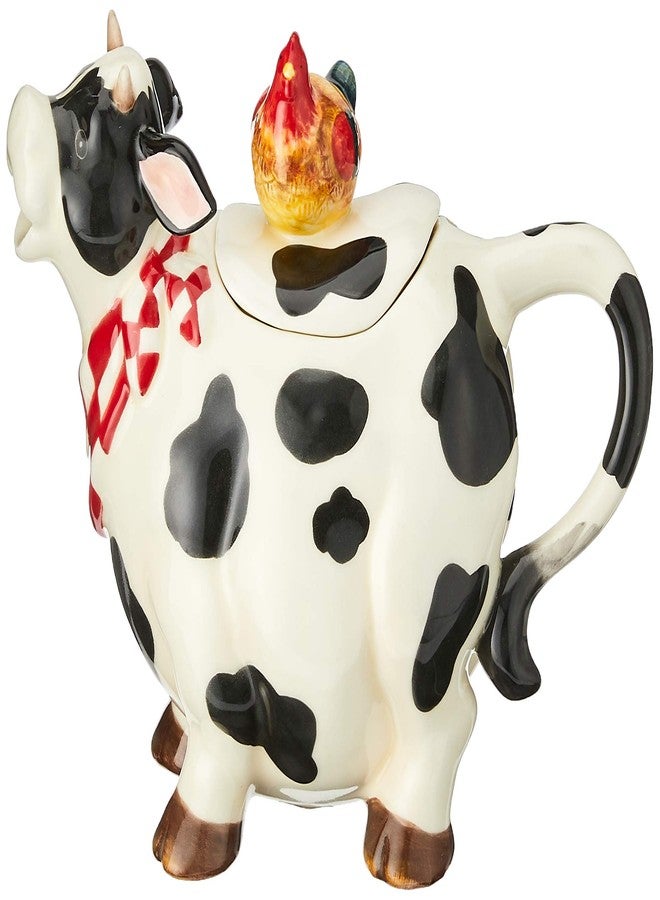 Appletree Design Barn Yard Cow Teapot, 6 3/4-Inch - Image 1