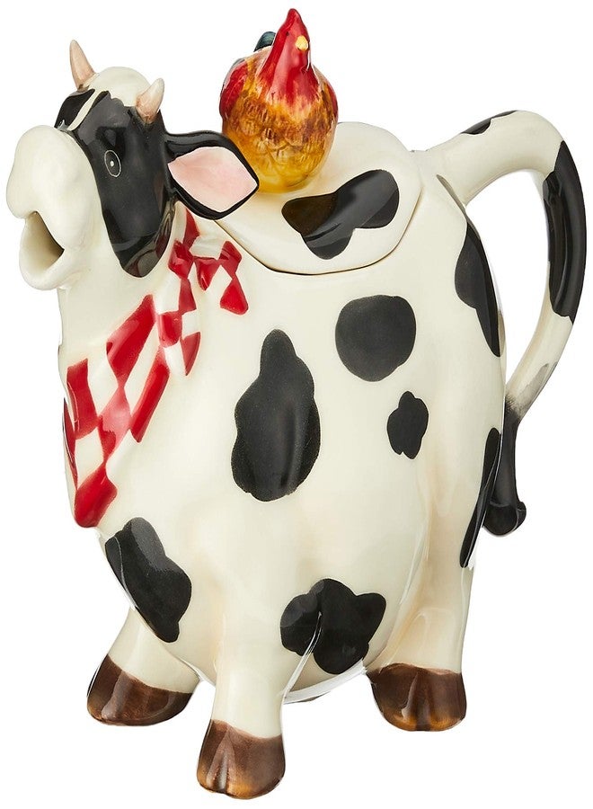 Appletree Design Barn Yard Cow Teapot, 6 3/4-Inch - Image 2