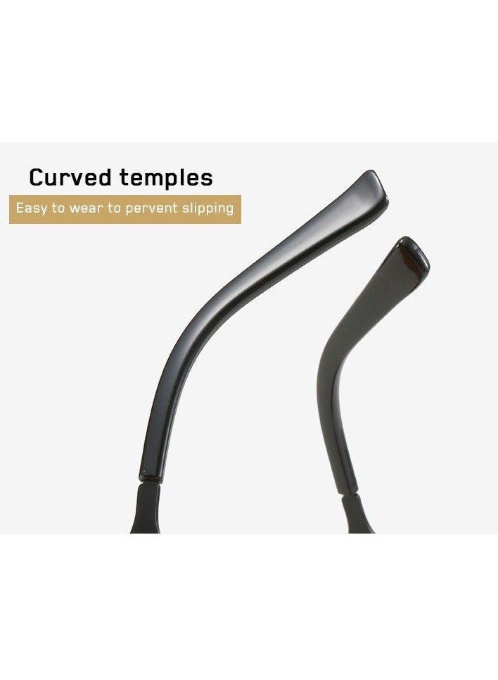 Retro Cool Steampunk Glasses Silvery Square Metal Frame Fashion Glasses For Men Women Outdoor Sports - Image 4