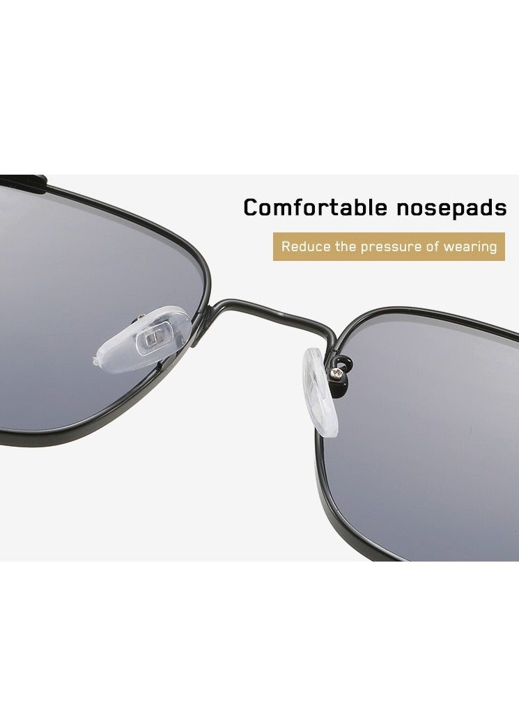 Retro Cool Steampunk Glasses Silvery Square Metal Frame Fashion Glasses For Men Women Outdoor Sports - Image 5