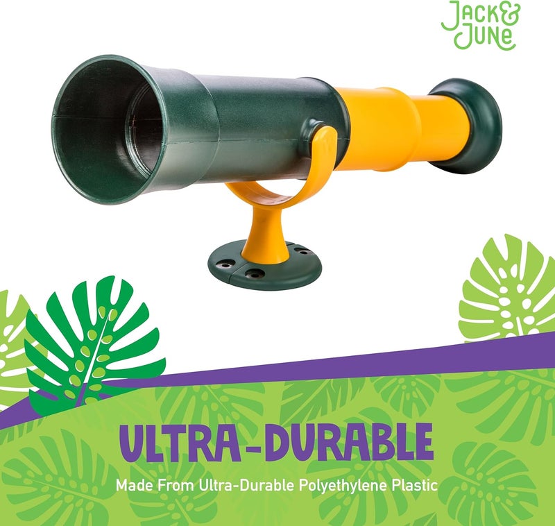Jack and June Signature Green and Yellow Telescope Playset Attachment Featuring 360 Degree Spin - Image 3