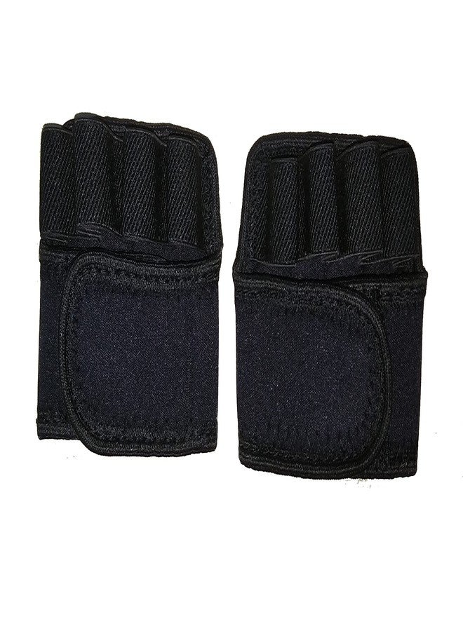 DRANGE Weight-Lifting Workout Crossfit Fitness Gloves | Callus-Guard Gym Barehand Grips Accessories | Support Cross-Training, Rowing, Power-Lifting, Pull Up for Men & Women - Image 4