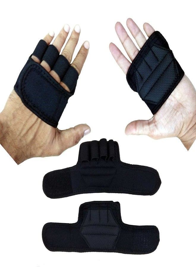 DRANGE Weight-Lifting Workout Crossfit Fitness Gloves | Callus-Guard Gym Barehand Grips Accessories | Support Cross-Training, Rowing, Power-Lifting, Pull Up for Men & Women - Image 1
