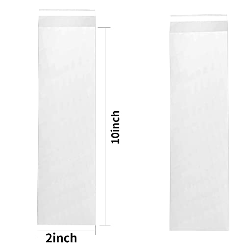KoberrLi 2 x 10-inch Pretzel Rod Bags 100Pcs Pretzels Individual Clear Long Cellophane Bags for Dipping - Image 2