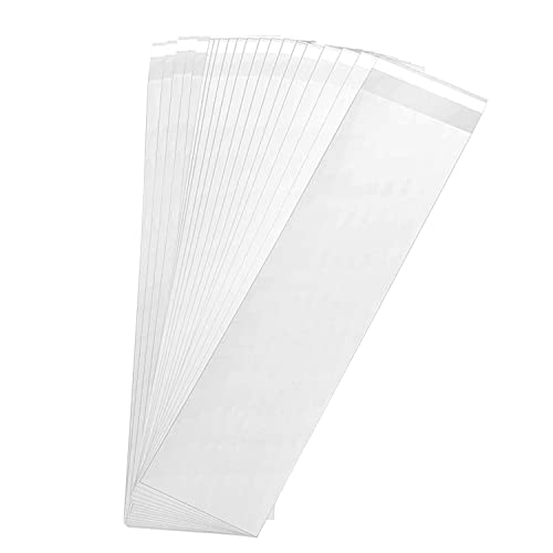 KoberrLi 2 x 10-inch Pretzel Rod Bags 100Pcs Pretzels Individual Clear Long Cellophane Bags for Dipping - Image 1