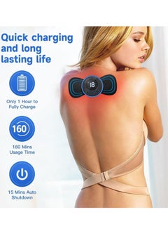 Prime by javaudan 5-Speed Mini Portable USB Rechargeable Body Massager – Electric Leg Foot Muscle Stimulator, EMS Foot Massager Mat for Pain Relief and Relaxation  - Image 4