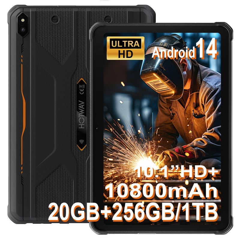 HOTWAV R10 Pro Rugged Tablet 20GB 256GBTF 1TB Android 14 Tablet 101inch HD Waterproof Tablets 10800mAh Battery 13MP Camera OctaCoreDual SIM 4GWLAN 5IP68IP69KFace IDGPSOTG - Image 2