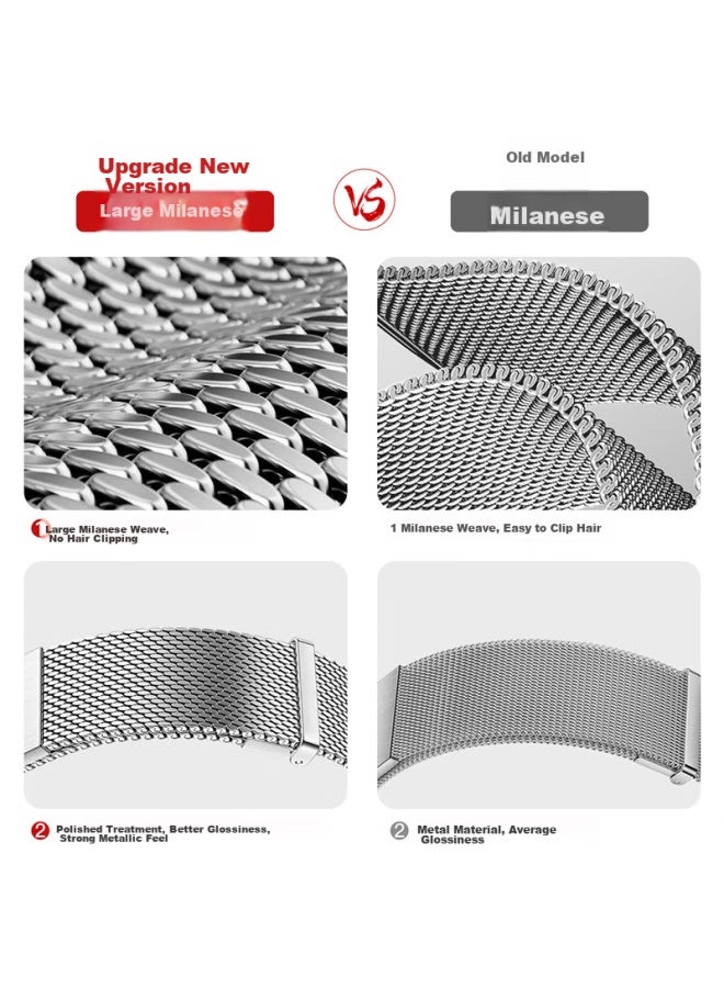 Bho Compatible With Huawei Watch Straps For Gt5pro/gt4/gt3pro/gt2, Milanese Loop Watch Band For Watch4pro/watch3/honor Magic2, Magnetic Metal Watch Strap - Image 4