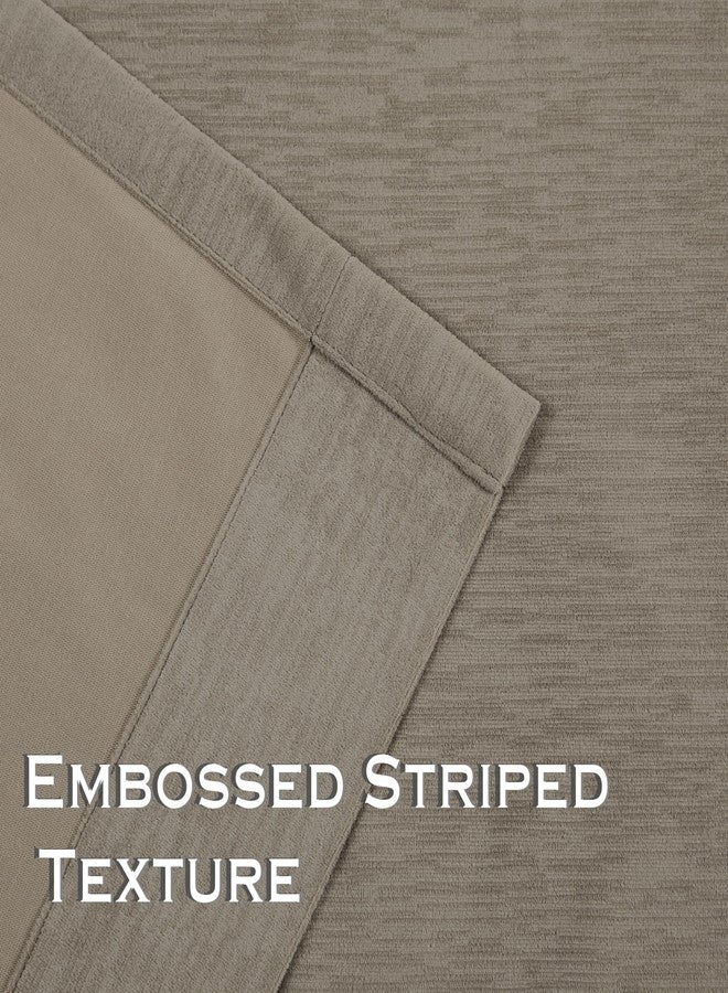 Kayne Studio Back Tab Velvet Pinch Pleated Curtains 84 Inch Long,Room Darkening Thermal Insulated Noise Reducing Window Treatments Drapes for Living Room, Mocha Tan,22 Hooks,2 Panels,38" x 84" - Image 2