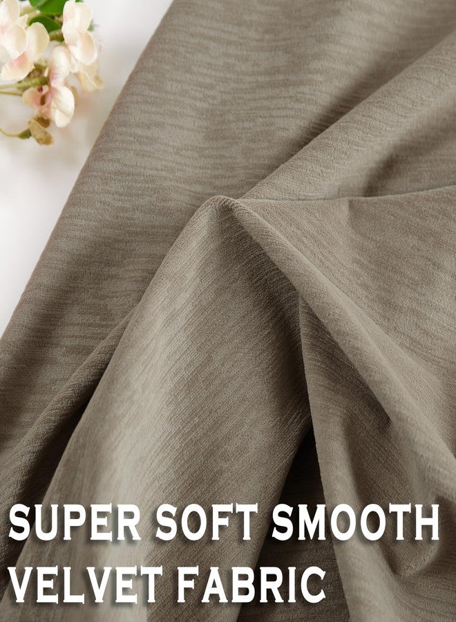 Kayne Studio Back Tab Velvet Pinch Pleated Curtains 84 Inch Long,Room Darkening Thermal Insulated Noise Reducing Window Treatments Drapes for Living Room, Mocha Tan,22 Hooks,2 Panels,38" x 84" - Image 5