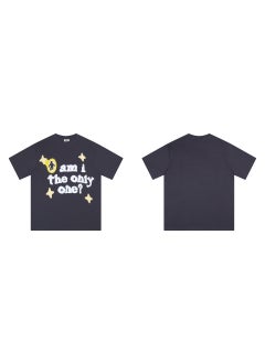 Broken Planet Cartoon Logo Cotton Tee 309 Paris Grey