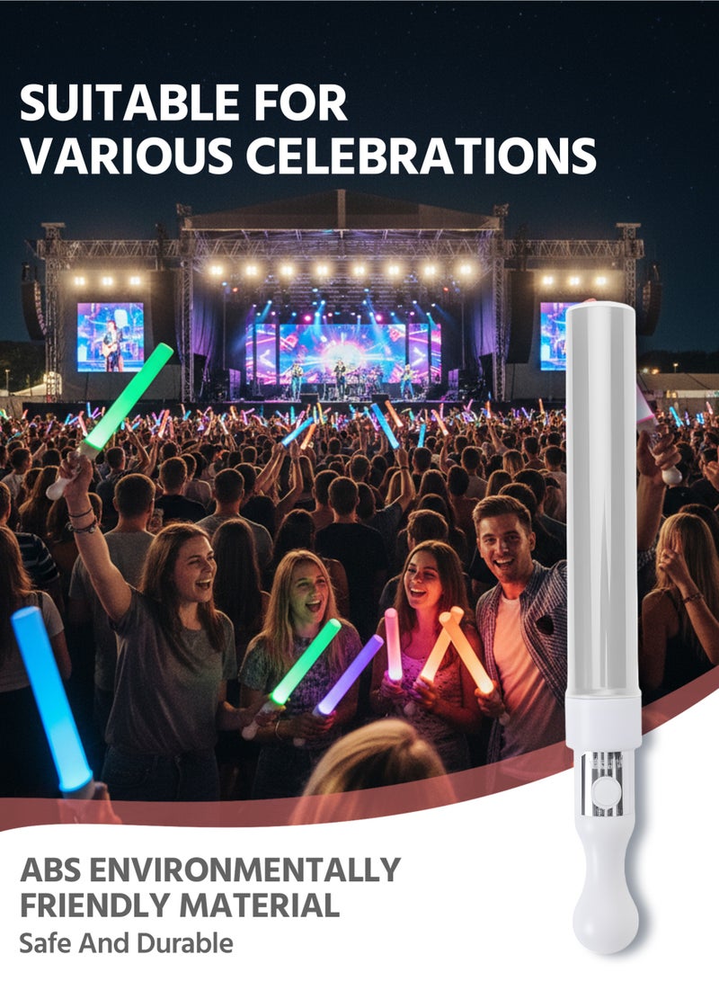 6 قطع من مصابيح LED المتوهجة عصا مضيئة للحفلات عصا مضيئة قلم مضيء تعمل بالبطارية لعيد الميلاد والحفلات والتخييم ورأس السنة - Image 2