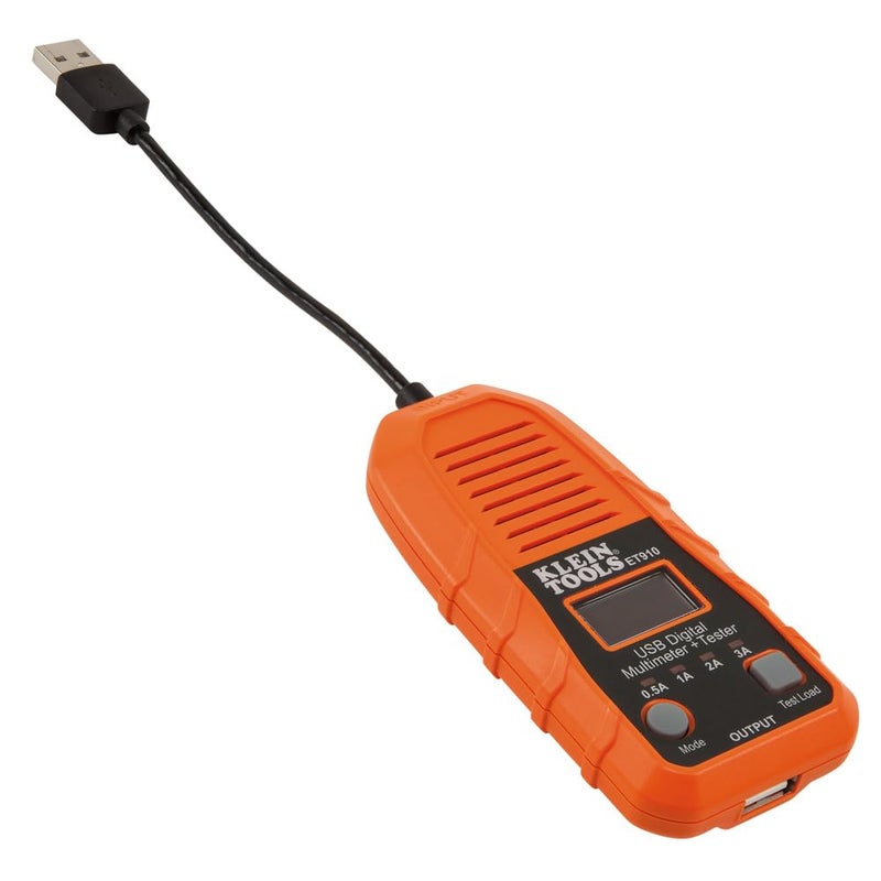 Klein Tools ET910 USB Power Meter and Tester, USB-A Digital Meter for Voltage, Current, Capacity, Energy, Resistance, Max Current - Image 3