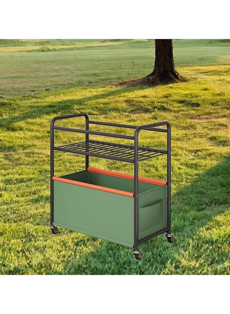 BLOOMING TIME 2-Tier Toy Chest on Wheels – Mobile Storage Bin for Toys, Books, and Nursery Essentials - Image 3