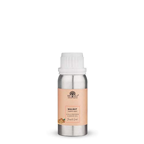 Devinez Kashmiri Walnut Cold-Pressed Oil - 250ml, (NABL & IFRA Certified) - 100% Pure Natural, Undiluted & Therapeutic Grade in Anodized Aluminum Bottle - for skin care, Fighting Wrinkles, Hair Loss - Image 1