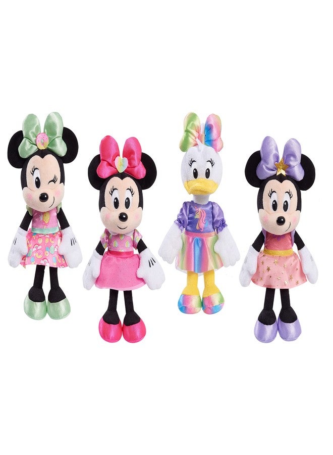 Minnie Disney Junior Minnie Mouse 8-Inch Small Unicorn Daisy Beanbag Plush, Daisy Duck In Purple and Rainbow Unicorn Dress, Stuffed Animal - Image 5