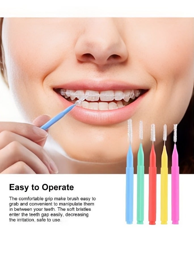 Generic 200PCS Interdental Flossing, Toothpick, Toothset Brush, Dental Cleaning Tool, Care Dental Cleaning Tool, Eyebrow Brush, Eyebrow Brush (Multicolor)  - Image 2