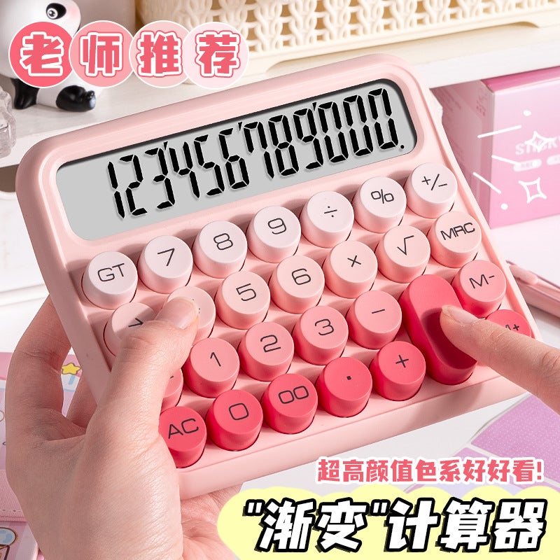 Kaba Bear High Color Value Dopamine Calculator For Primary School Students Special Math Cute Children Macaron Color Finance - Image 4
