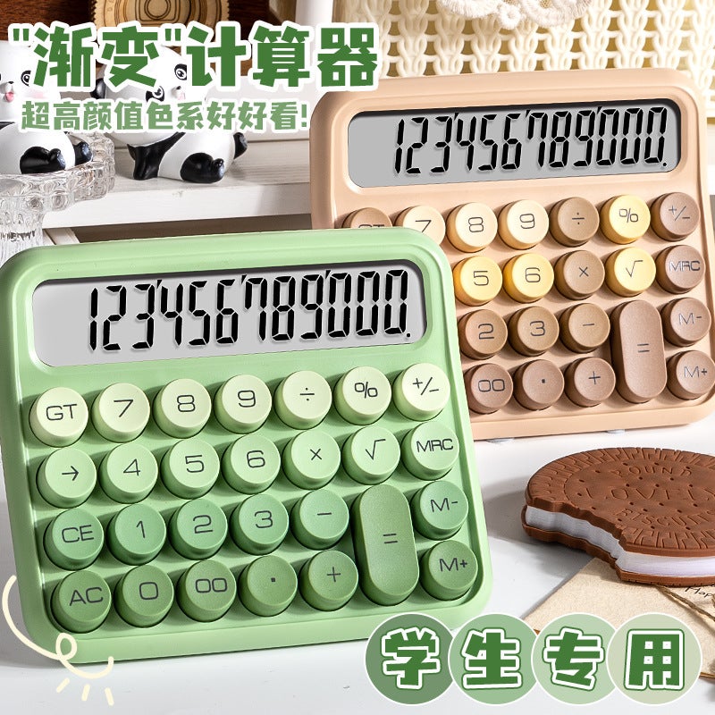 Kaba Bear High Color Value Dopamine Calculator For Primary School Students Special Math Cute Children Macaron Color Finance - Image 2