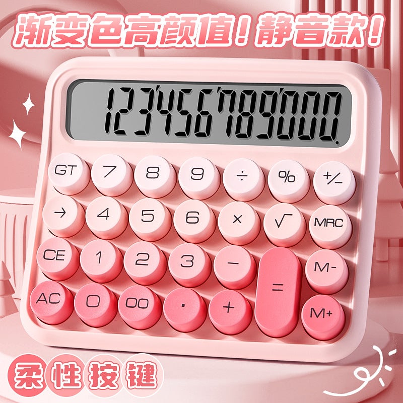 Kaba Bear High Color Value Dopamine Calculator For Primary School Students Special Math Cute Children Macaron Color Finance - Image 1