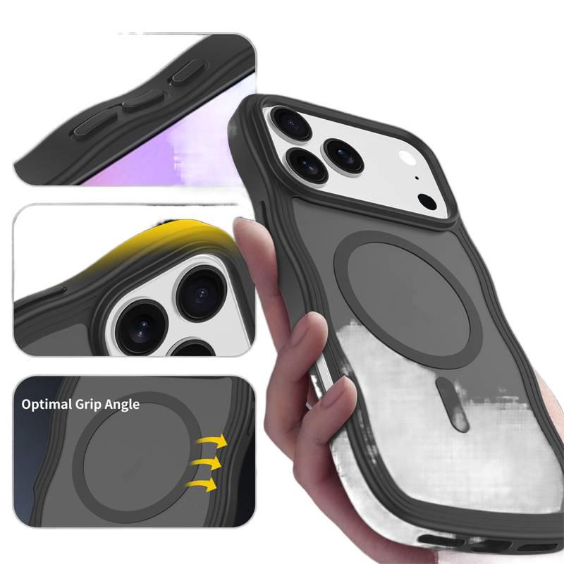 MagSafe Case | Shockproof Cover for iPhone 16 / 16 Plus / 16 Pro / 16 Pro Max | Wave Pattern PC - Image 4