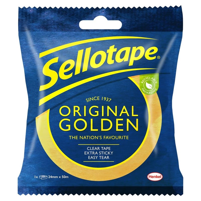Sellotape Zero Plastic Clear Tape, Multi-Purpose Adhesive, 24 mm x 50 m - Image 1