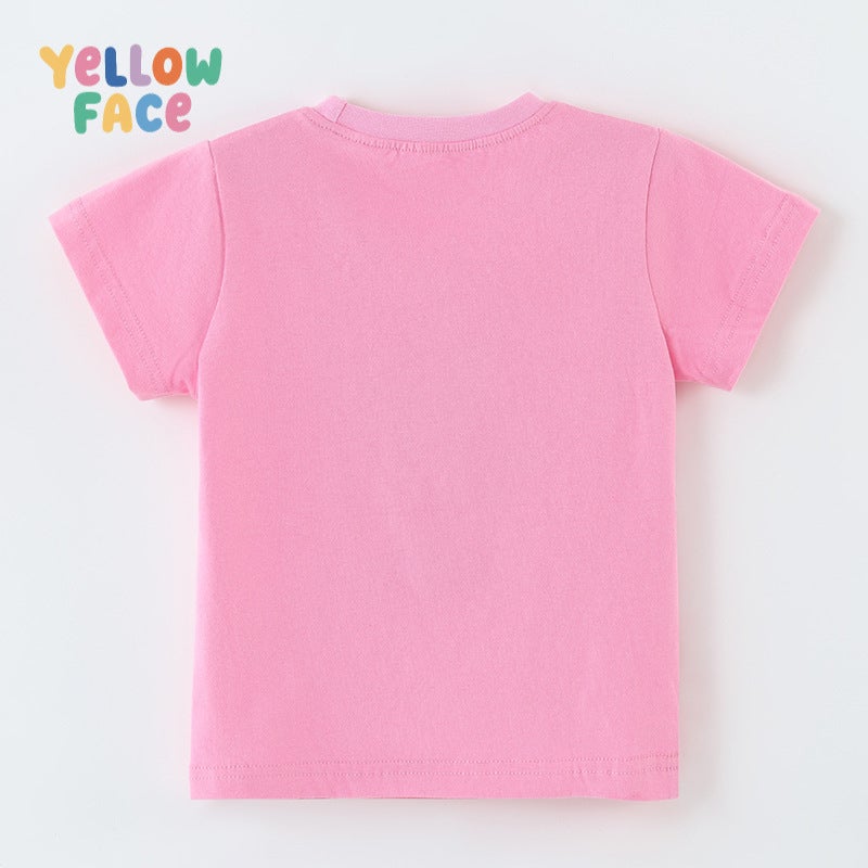 Girls Short Sleeve T-Shirt with Ballet Mouse Embroidery - Image 4
