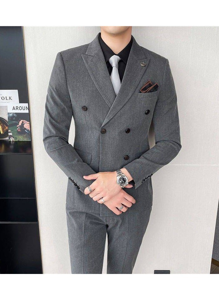 KUYING New Business Casual Slim-fit Men's Suit Sets  - Image 1
