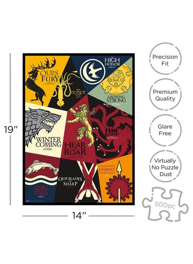 Aquarius - Games Of Thrones Mottos 500 Piece Jigsaw Puzzle - Image 1