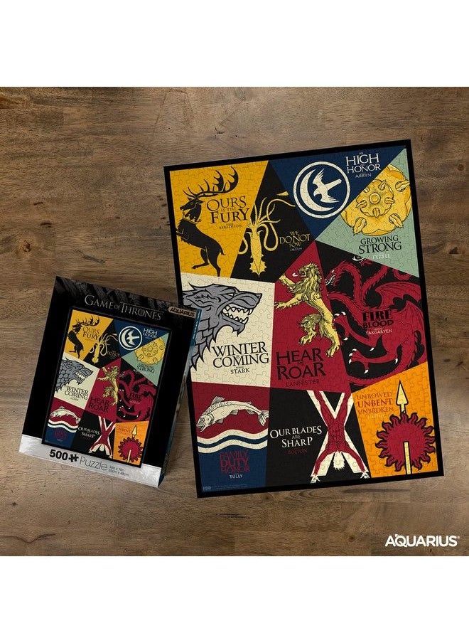 Aquarius - Games Of Thrones Mottos 500 Piece Jigsaw Puzzle - Image 1