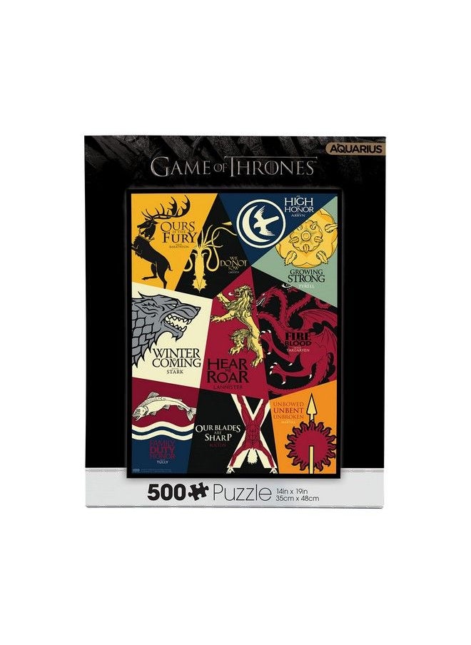 Aquarius - Games Of Thrones Mottos 500 Piece Jigsaw Puzzle - Image 1