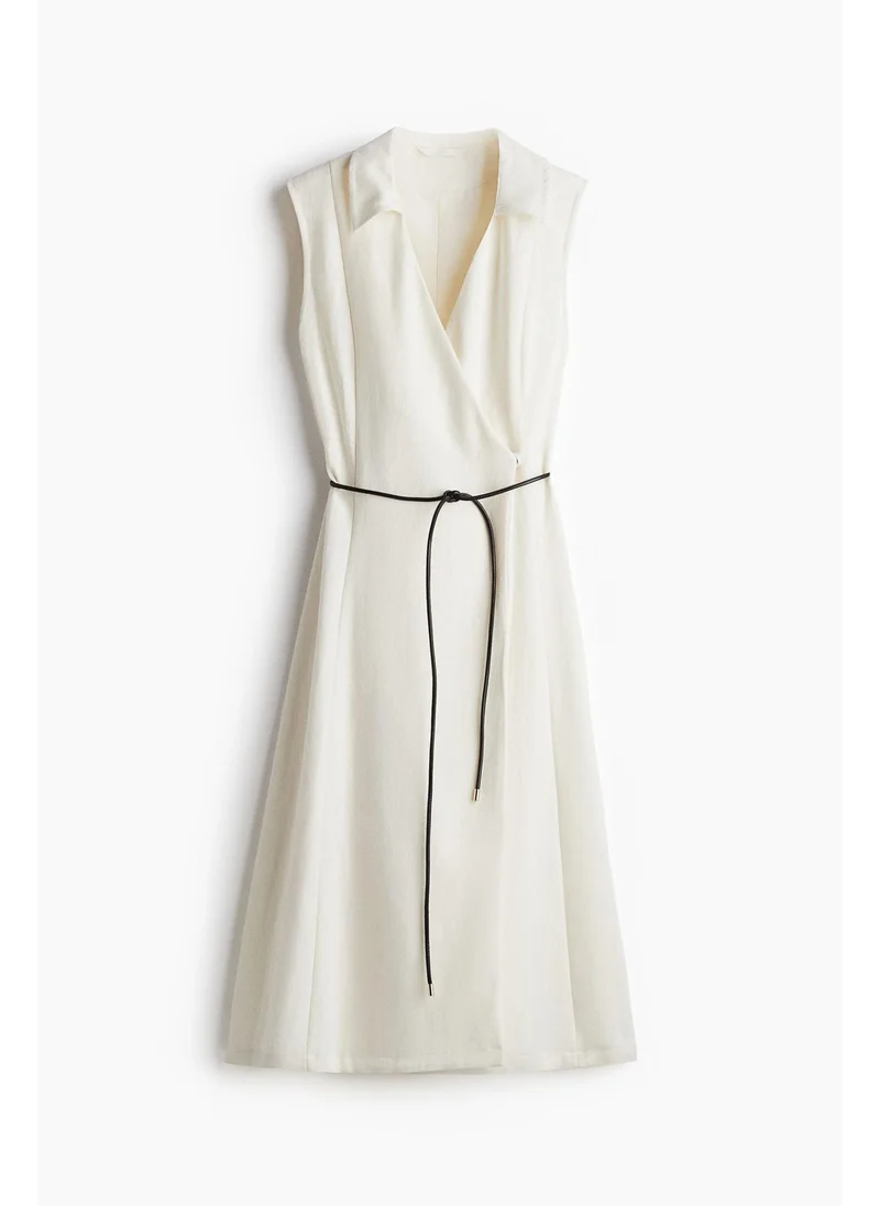 اتش اند ام Tie-belt wrap dress