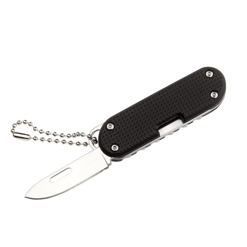 ORBITORA ORBITORA Pocket Cutter 6Bit Adjustable Screwdriver Multipurpose Cutting Tool Mini EDC Tool Keychain for TravelCampingOutdoor Magnetic Driver Combo Storage Organizer Black Metal  - Image 3
