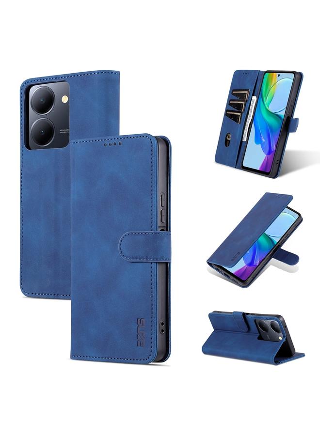 The Bros Case For vivo Y78 5G / Y36 / Y27 5G Skin Feel Calf Texture Flip Leather Phone Case