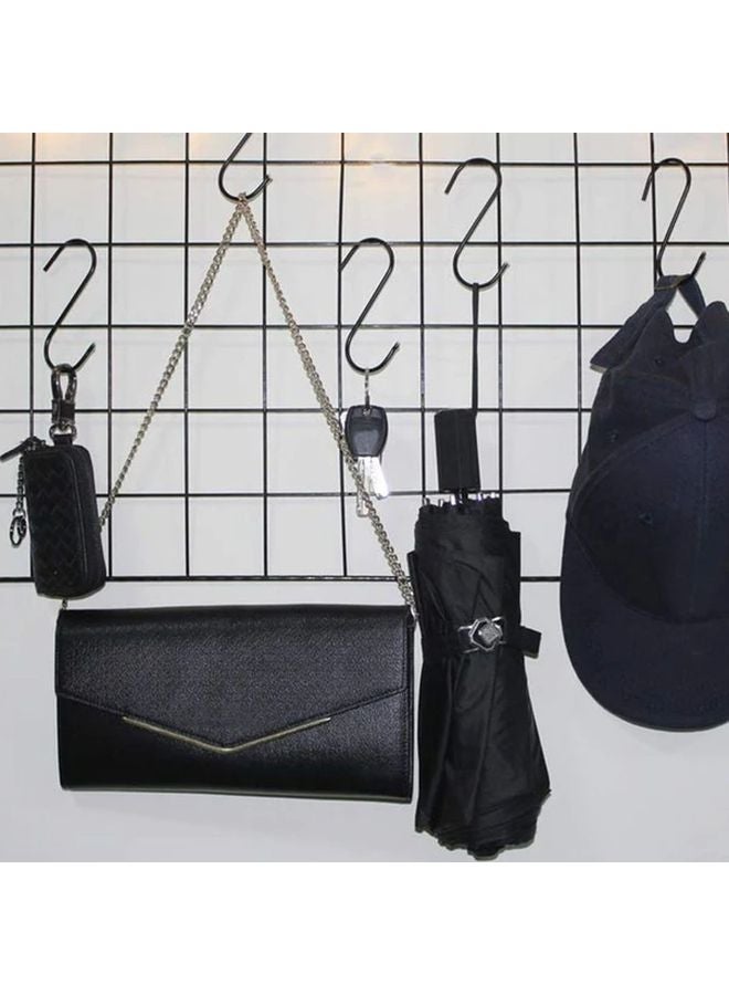 5 قطع خطافات سوداء على شكل S متينة مقاومة للصدأ لتعليق النباتات وتخزين المطبخ - Image 5