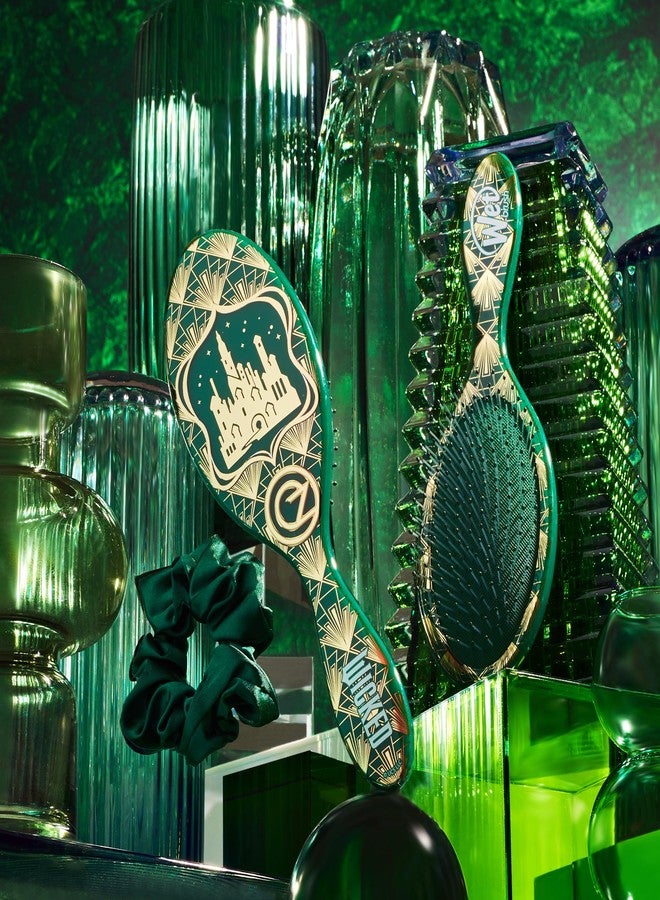 Wet Brush Original Detangler Hair Brush Emerald City (Wicked) Kit - Ultra-Soft IntelliFlex Bristles - Detangling Brush Glides Through Tangles For All Hair Types (Wet & Dry) - 1 Brush & 1 Scrunchie - Image 4