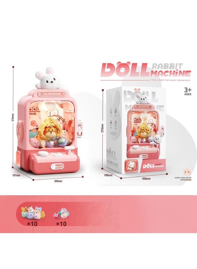 Uthriyya Machine for Kids, Electronic Pink Cool Fun Things Small Toys, Mini Claw Machine Vending Machines Candy Grabber, Suitable for Birthday Gifts for Kids - Image 1