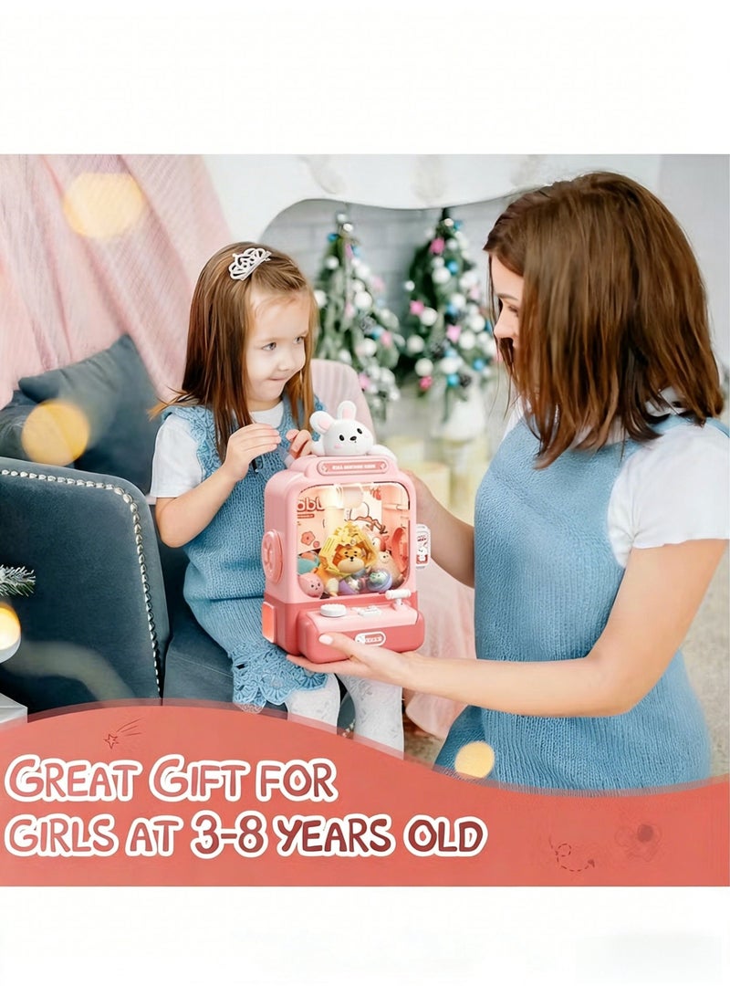 Uthriyya Machine for Kids, Electronic Pink Cool Fun Things Small Toys, Mini Claw Machine Vending Machines Candy Grabber, Suitable for Birthday Gifts for Kids - Image 4
